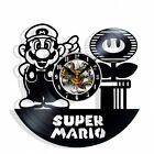 Super Mario Game Wall Clock Records Decor Gift Christmas Birthday Holiday Art