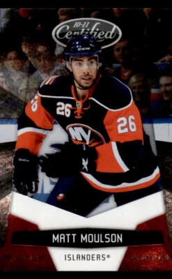 2010-11 Panini Certified Platinum Red #91 Matt Moulson Islanders 175/999 - Image 1 of 2