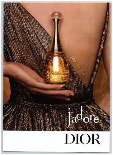 Pubblicità 2022 Dior J'adore Fragranza Stampa Non Fingere Sexy Vestito Hand H Bottiglia