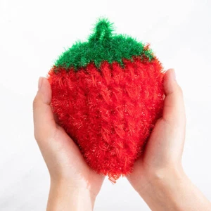 3Pcs Strawberry Shaped Dish Washing Towels Creative Dish Cleaning Towels New - Picture 1 of 11