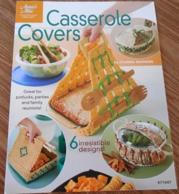 NEW! Annie's Attic "Casserole Covers" w 6 Irresistible Designs to Crochet  - Image 1 of 4