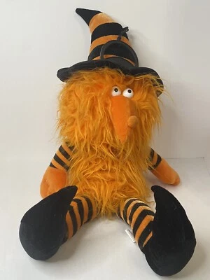 Halloween Playful Plush Chrisha Creations 1988 Slinky Striped Hat Orange Goofy - Image 1 of 4
