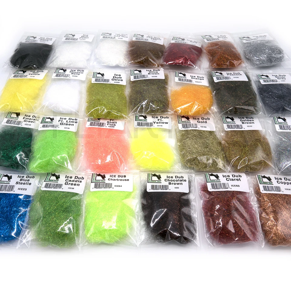 ICE DUB - Hareline Fly Tying material de dublagem truta - 26 cores disponíveis NOVO! - Imagem 1 de 1