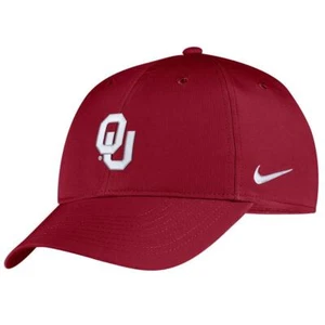Nike Oklahoma Sooners Campus Adjustable Hat - Crimson - OU Logo - Picture 1 of 1