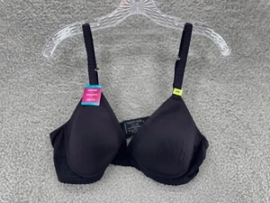 Vanity Fair Effortless Go To Women's Wireless Bra 77164 Black Size 40B - Picture 1 of 4