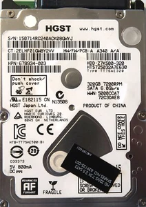 Hitachi HTS725032A7E630 678934-003 7200rpm 6Gb/s 32mb Z7K500-320 2.5 320gb Sata - Picture 1 of 1