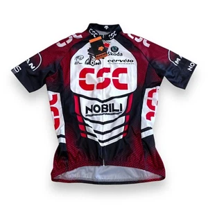 NOS Descente CSC Pro Cycling Team Jersey Men's Medium Full Zip Jens Vogt - Picture 1 of 7