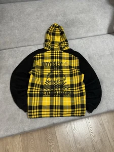 Rare Alexander McQueen McQ “Odyssey 93” Asymmetric Black Hoodie Size S - Picture 1 of 15