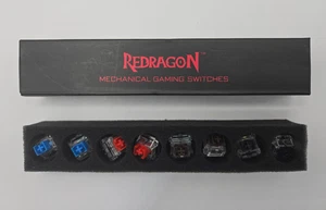Redragon Mechanical Gaming Switches - Assorted Red, Blue, Brown, Black, 8 Pieces - Picture 1 of 3