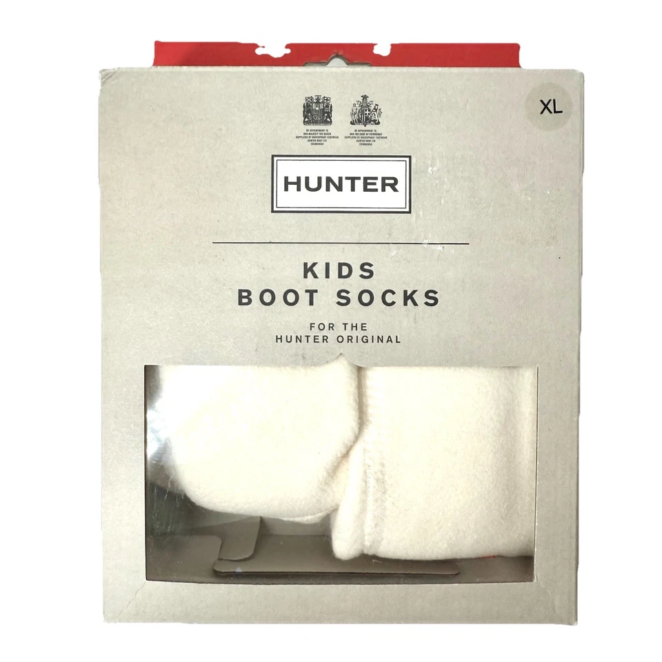 Hunter Niños Original Polar Welly Bota de Lluvia Calcetines Crema Talla XL 4-6 Niños Zapato Foto 1 de 3