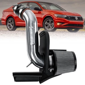 HPS Polish Shortram Air Intake with Heat Shield For 19-21 Jetta 1.4L Turbo A7 - Picture 1 of 8