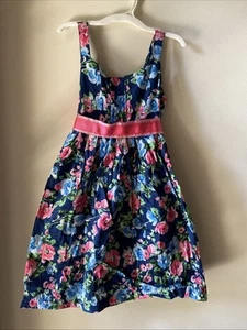 Children’s Place Girls Blue/Pink/Green Floral Mothers Day Spri Dress Size 6X/7 - Picture 1 of 10