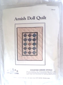 Thread Connections Amish Doll Quilt Counted Cross Stitch Kit Sealed 13" x 16" - Picture 1 of 6