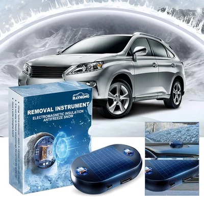 Electromagnetic Car Snow Removal Device,Upgrade Solar Drive Anti-Freeze Car Snow - Image 1 of 4