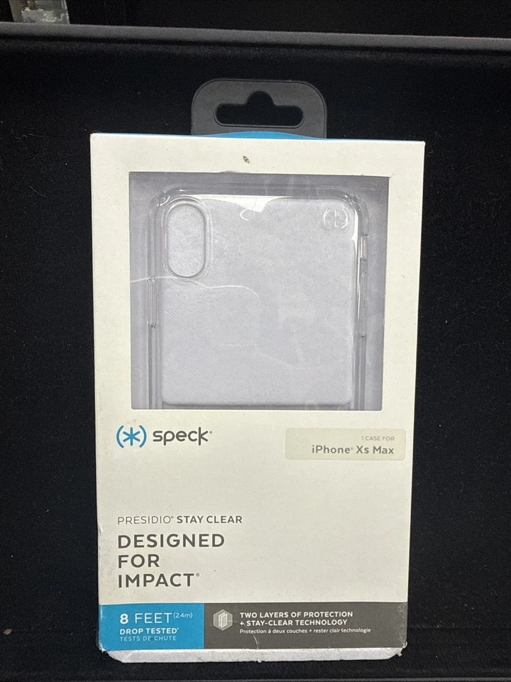 Speck Presidio Stay Clear Case For iPhone XS Max Phone - Clear