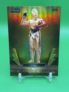 2025 Topps Disney Genesis Disney Marvel Pixar #5 C-3PO Gold /50 - Picture 1 of 2