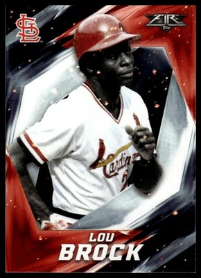 2017 Topps Fire #47 Lou Brock - Image 1 of 2