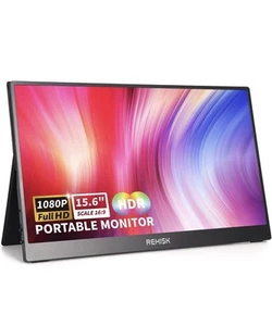 Portable Monitor 15.6 Inch IPS Display Laptop Screen Extender, FHD, 1080P - Picture 1 of 5