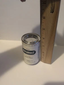 Vintage Metamucil Leerbehälter aus Karton und Metall - Bild 1 von 7