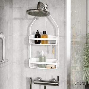 Umbra Flex Duschcaddy Maximaler Aufbewahrungsorganizer mit Haken und Ablaufsystem - Bild 1 von 5