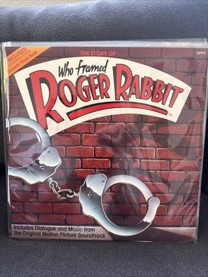 Rare Disney 'Who Framed ROGER RABBIT' LP  w/ 12 Page Photo Book NM Play Tested - Image 1 of 4