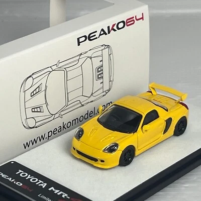 1/64 Peako Peako64 Toyota MR2 MRS Amarillo Ltd 888 piezas PGM Foto 1 de 2
