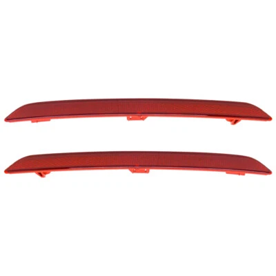 2Pcs For 2013-2016 428i 430i 435i Rear Bumper Reflector Red Lens Left & Right Foto 1 de 4