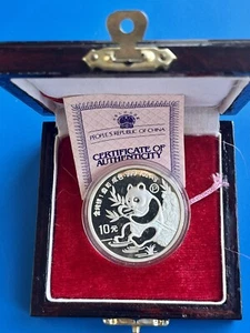 1991 Jahr China 10 Yuan Panda 1 oz 999 Silber PP in Kapsel OVP - Bild 1 von 3
