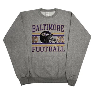 Baltimore Ravens NFL Crewneck Sweater Sweatshirt Vintage Adult Collegiate Style - Picture 1 of 3