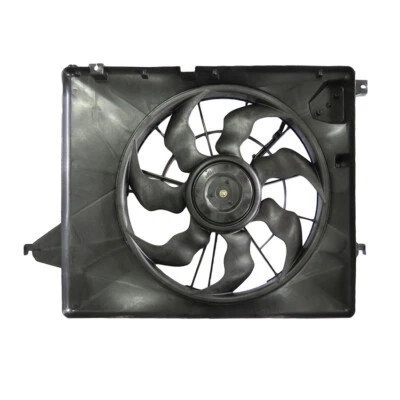 NEW DUAL RADIATOR AND CONDENSER FAN FOR HYUNDAI SANTA FE XL 2013-2018 HY3115143 - Image 1 of 2