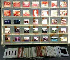 Lot of 116 Vintage Photo Slides, Architecture Interiors Construction, 1958-80 - Picture 1 of 5