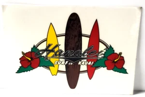 Hawaii Hanalei Surf Co Aufkleber Kauai Hawaii Surfboard Design - Bild 1 von 3