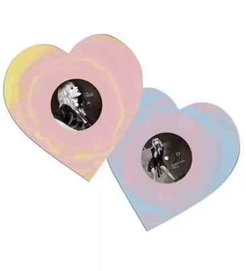 SHIPS NOW Taylor Swift Lover (Live From Paris) Heart Shaped Vinyl - Picture 1 of 3