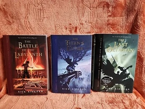 Percy Jackson & The Olympians. HC Books W/DJ. Lot Of 3. 1st Edition. 3, 4, & 5  - Picture 1 of 9