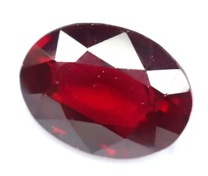 Piedra preciosa suelta corte ovalado painita roja natural birmana rara certificada de 5,60 quilates 12x9 m - Imagen 1 de 8