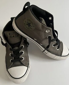 Converse CTAS Mid Sneakers 658649F Kids US 3  Olive/Black - Picture 1 of 7