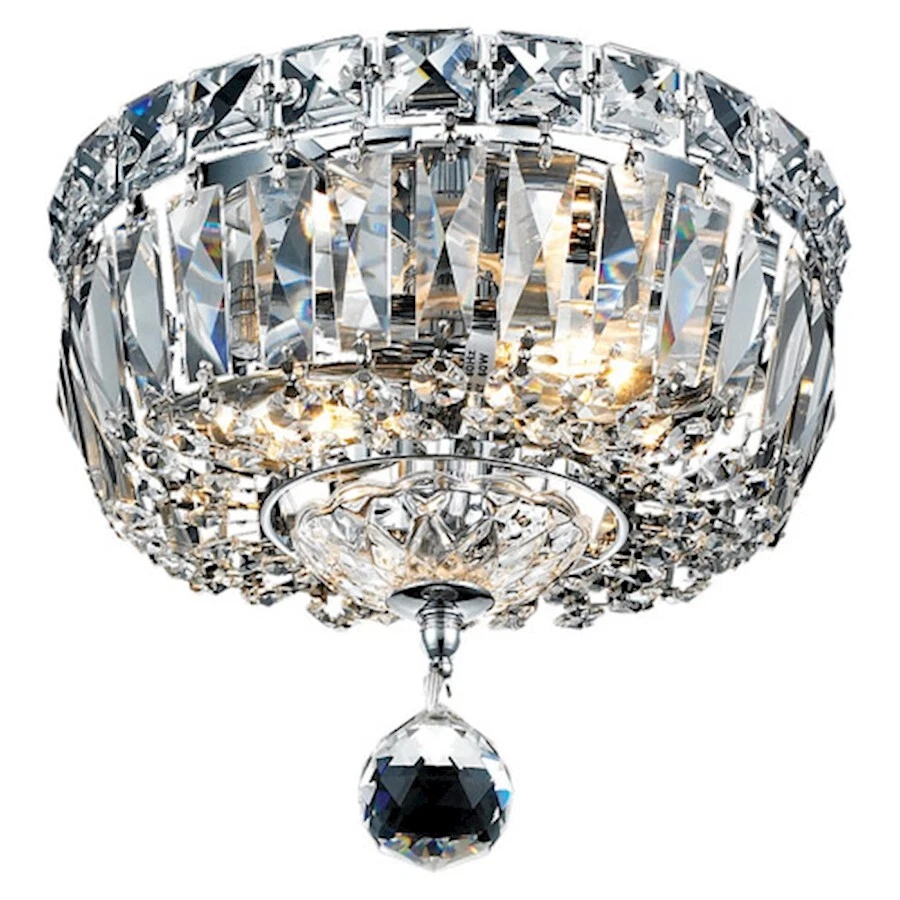 Elegante Iluminación Tranquila 2 Luces Al Ras, Cromo/Cristal Corte Real - V2528F8C-RC Foto 1 de 1