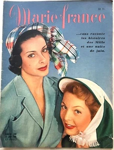 MARIE-FRANCE n° 239 du 27 Juin 1949 revue mode tricot couture pour femme - Picture 1 of 5