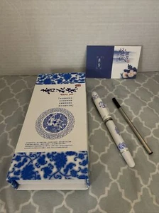 Porzellan Kugelschreiber Porzellan Keramik in Box mit Mine  - Bild 1 von 4