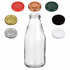 Saftflasche 500 ml mit Schraub-Deckel - Leere Glasflasche 0,5 l zum Befüllen - Bild 1 von 24