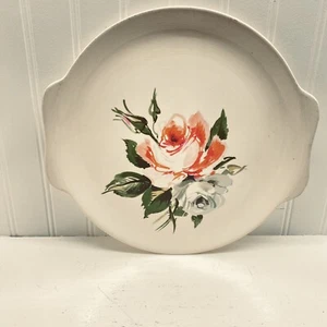Vintage Porcelain Serving Platter Handled 11” - Picture 1 of 10