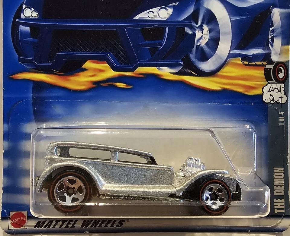 Hot Wheels 2002 The Demon #103 54381 #H27 Red Line L40 - Image 1 of 2