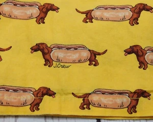 J. CREW ― Mens S Small (28-30) ― Yellow Weiner Dog Dachshund Boxer Shorts Boxers - Picture 1 of 5