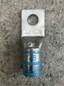 Thomas & Betts 54116 Copper Color Keyed Lug 1/2 Inch Bolt Hole Blue 76 Terminal - Picture 1 of 4