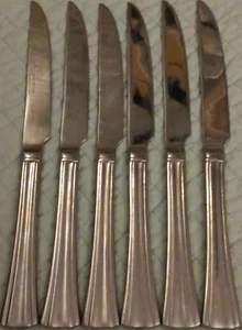 Menge 6 Reed & Barton 9 3/4 Zoll Brookshire Edelstahl Steakmesser R&B - Bild 1 von 10