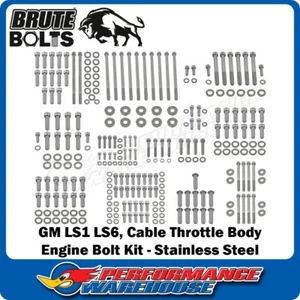 GM LS1 LS6 Engine Bolt Kit Stainless Steel - Suit Cable Throttle Body - Picture 1 of 15