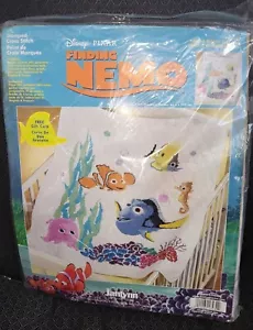 2006 Janlynn 1134-32 Finding Nemo Baby Quilt Stamped Cross Stitch Disney - Picture 1 of 4