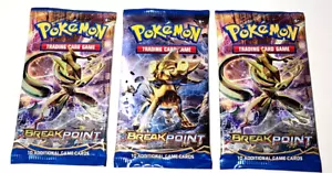 Three Sealed Pokemon BreakPoint Packs Trading Cards - Picture 1 of 2