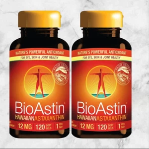 NEU BioAstin Hawaiianisches Astaxanthin 12 mg., 2 x 120 Weichgele Ablaufdatum 2027 - Bild 1 von 6