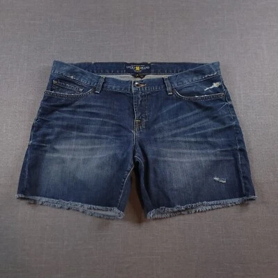 Lucky Women's 'Riley' Distressed Fringe Hem  Jean Shorts Size 14/32 - Image 1 of 4